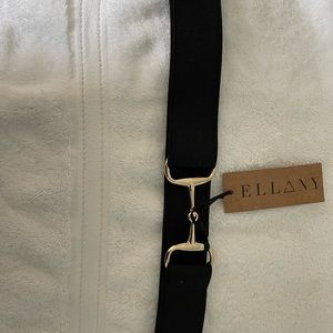 Elleny BLACK - 1.5" GOLD SNAFFLE ELASTIC BELT